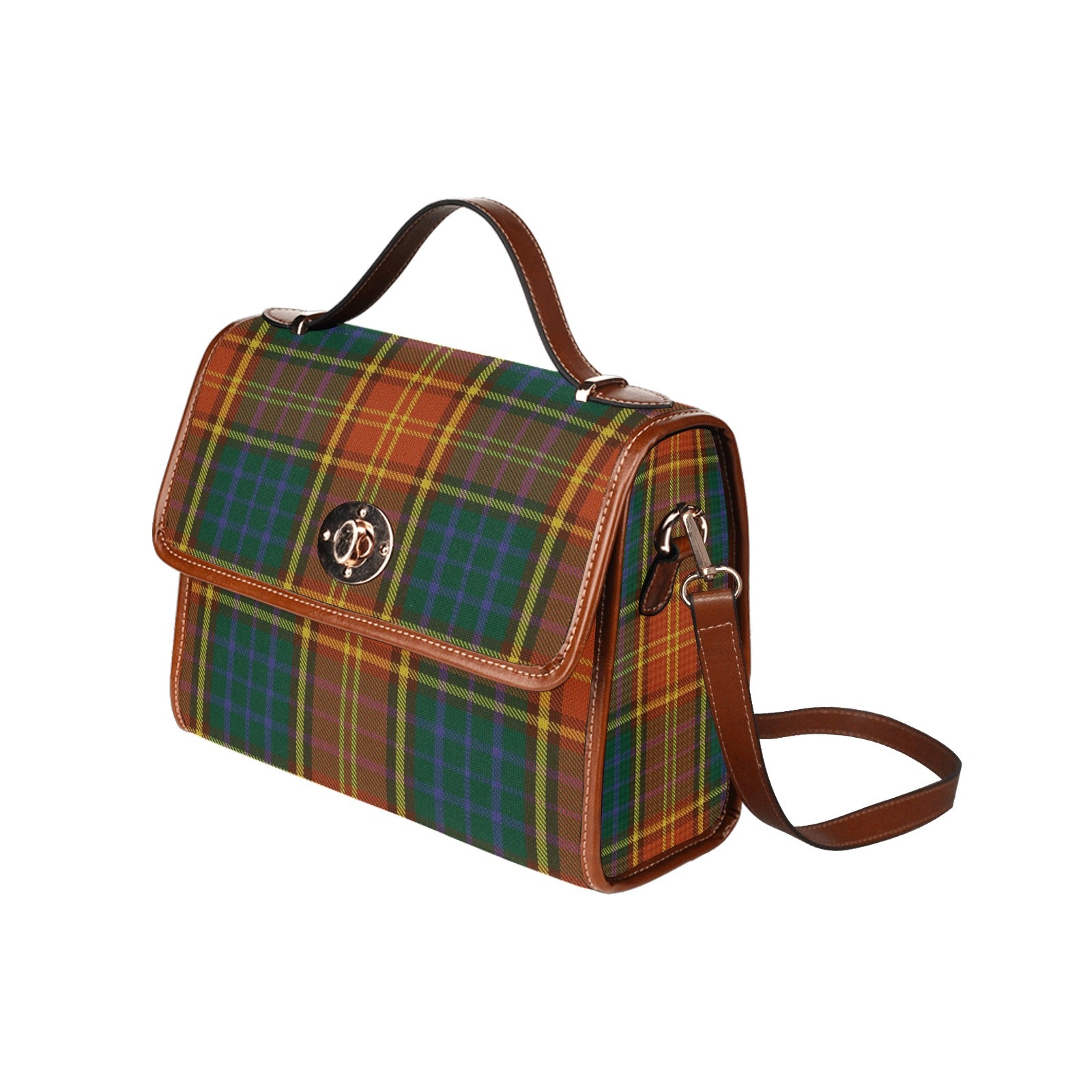 Irish County Roscommon Tartan Canvas Handbag