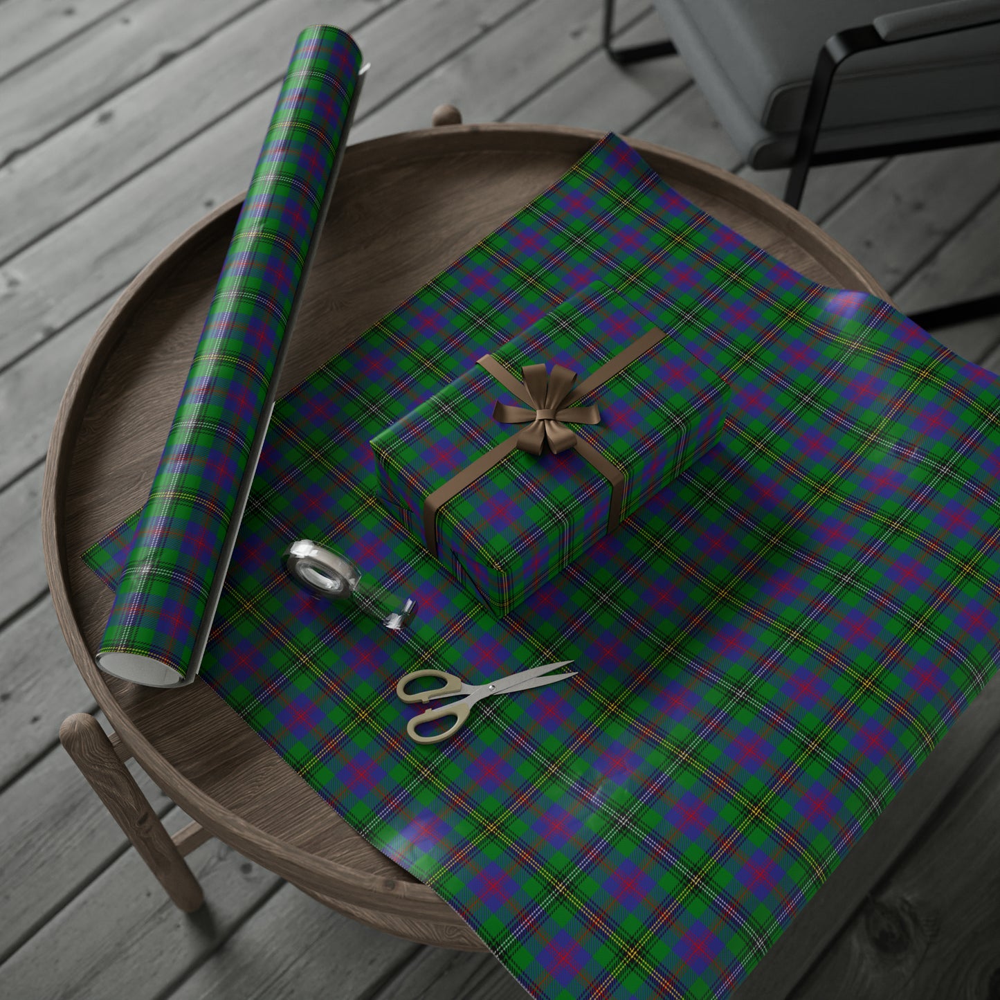 Clan Wood Tartan Wrapping Papers