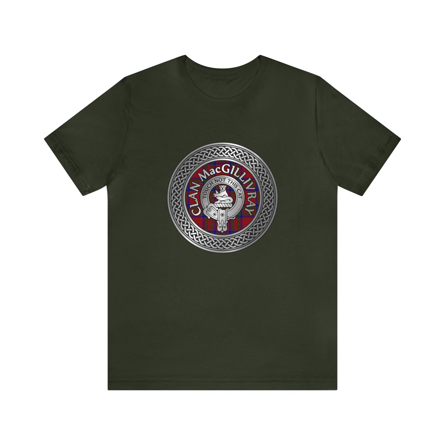 Clan MacGillivray Crest & Tartan Knot | Unisex T-Shirt