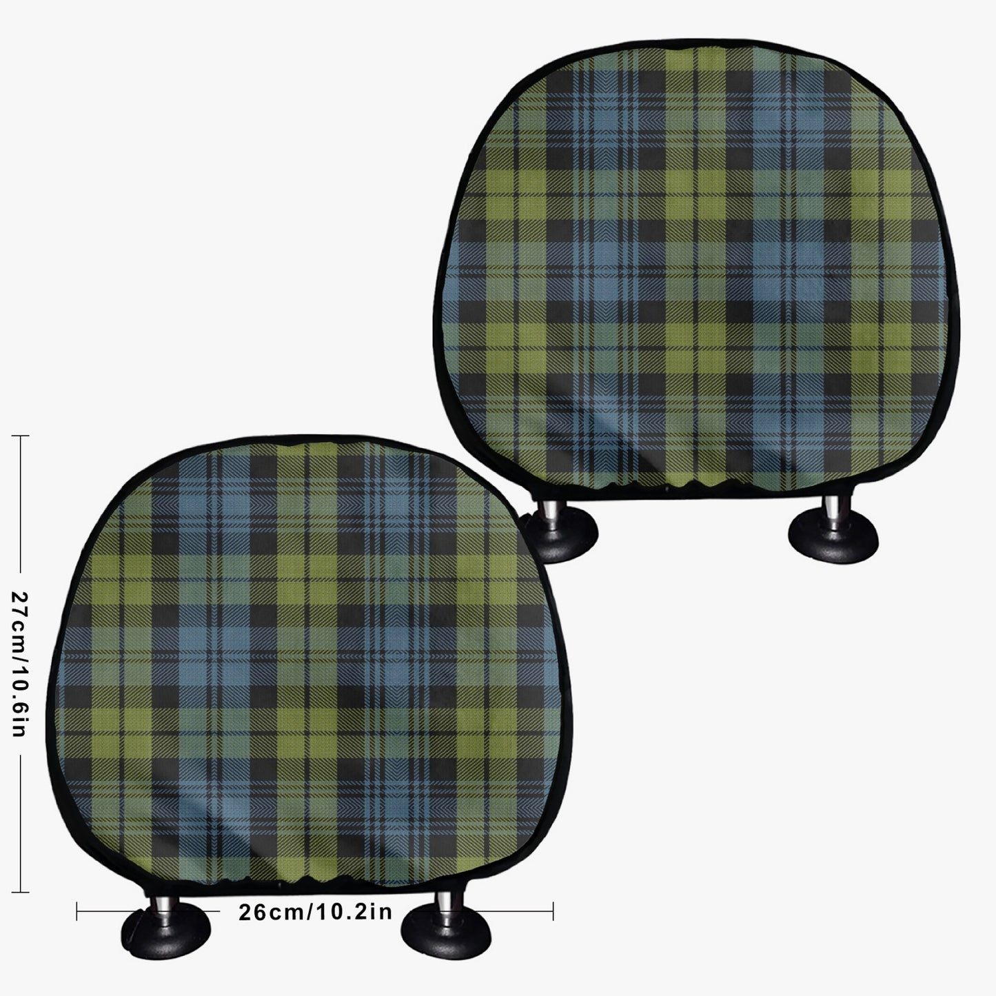 Clan Campbell Car Headrest Covers - 2Pcs