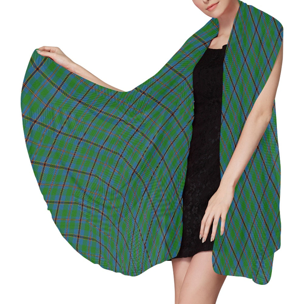 Clan Snodgrass Tartan Bias Chiffon Scarf