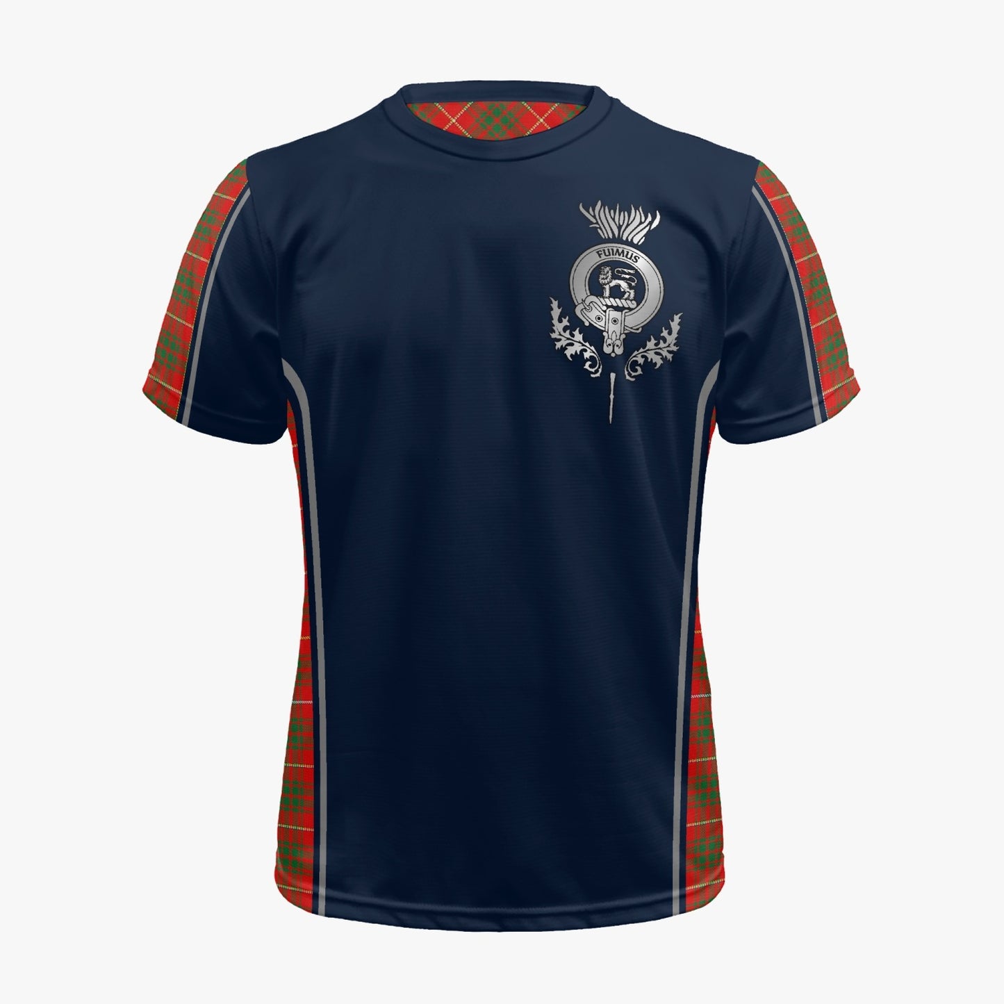 Clan Bruce Crest & Tartan Soccer Jersey