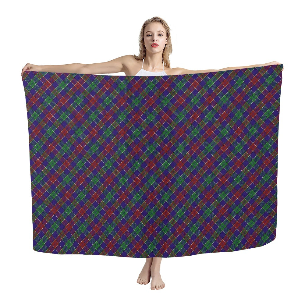 Clan MacMichael Tartan Bias Chiffon Scarf