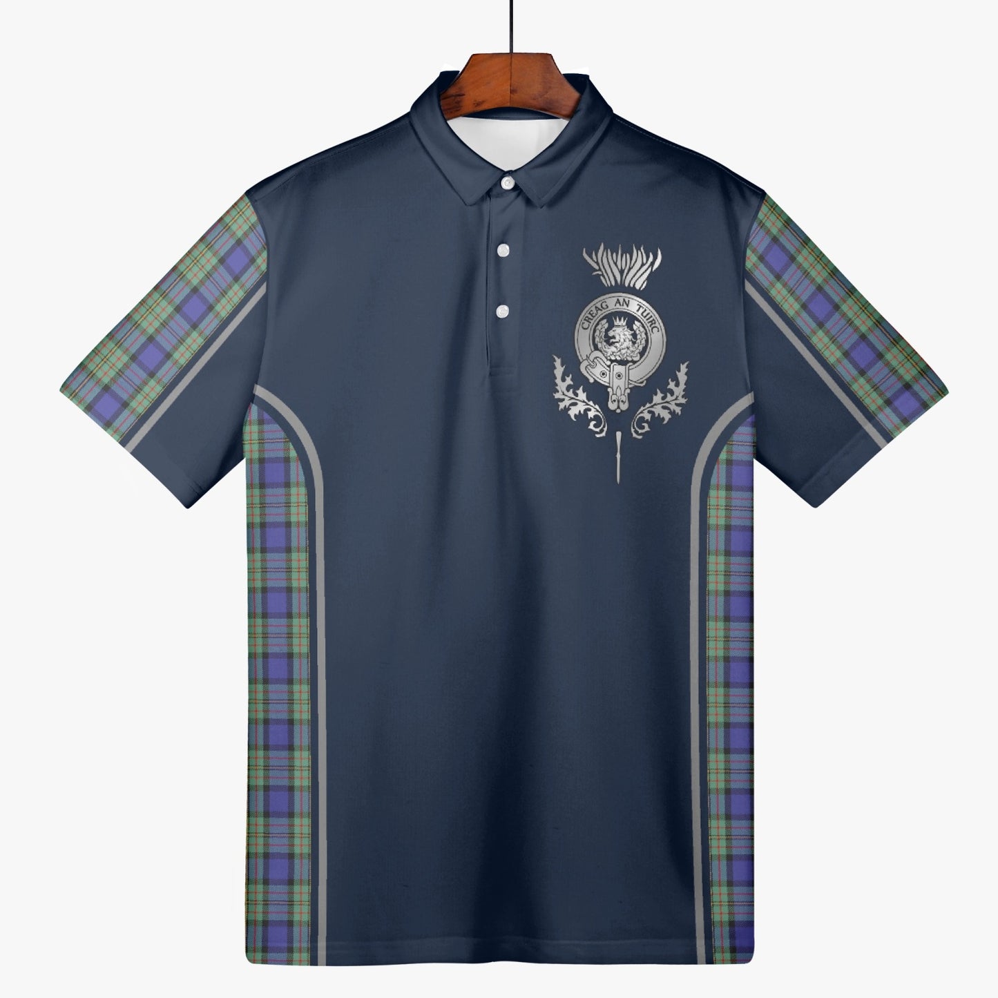 Clan MacLaren Crest & Tartan Polo Shirt