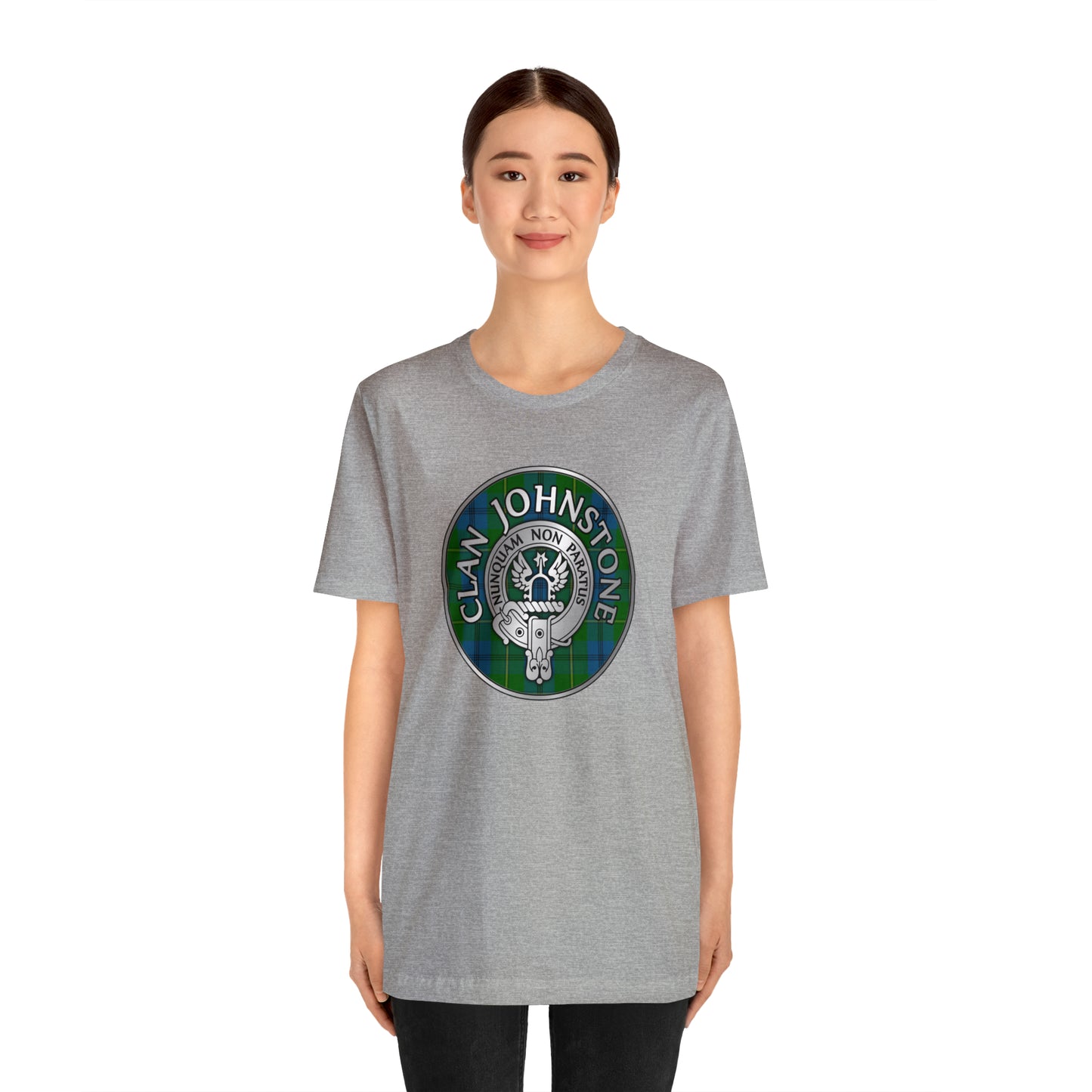 Clan Johnstone Crest & Tartan | Unisex T-Shirt