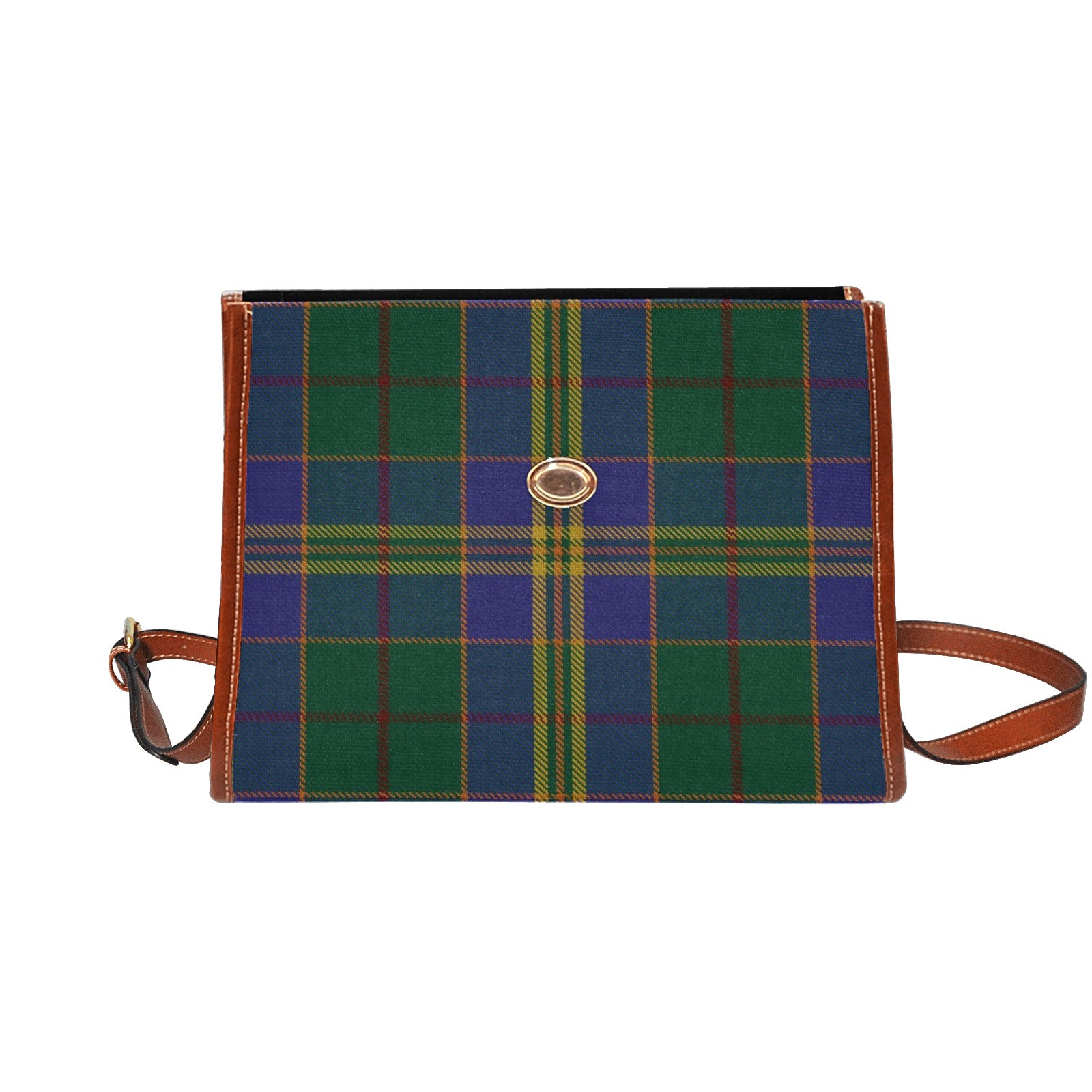 Irish County Kilkenny Tartan Canvas Handbag