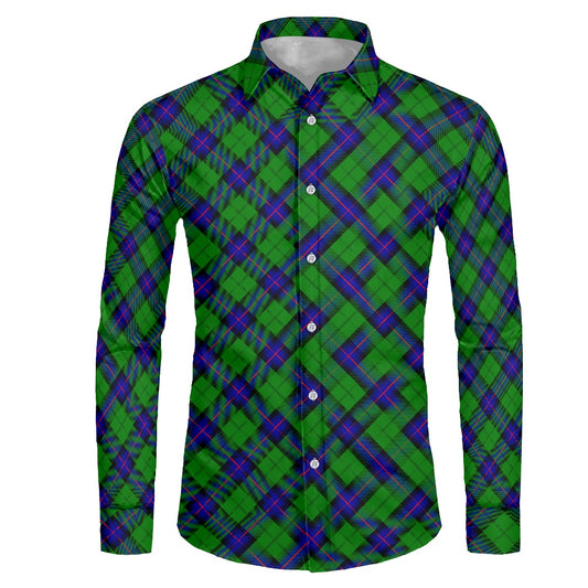 Clan Armstrong Tartan Men's long-sleeved shirt