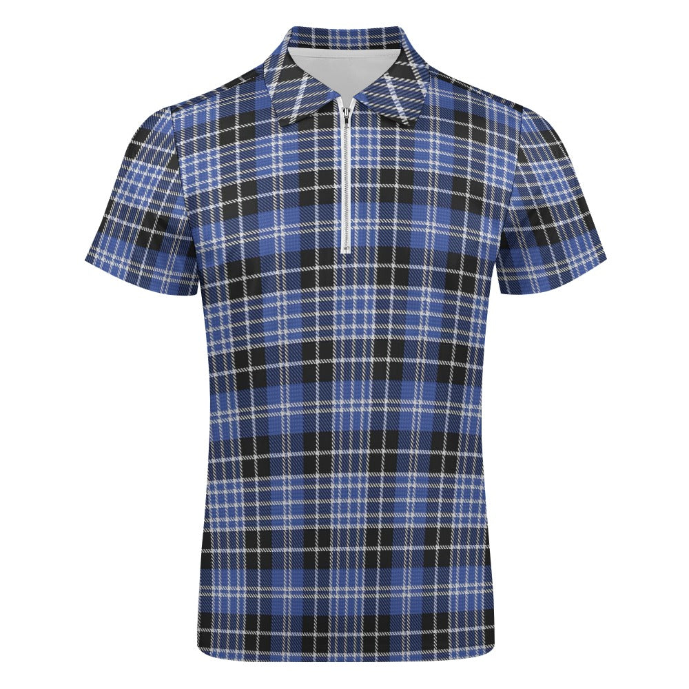 Clan Clark Tartan Short sleeve polo shirt