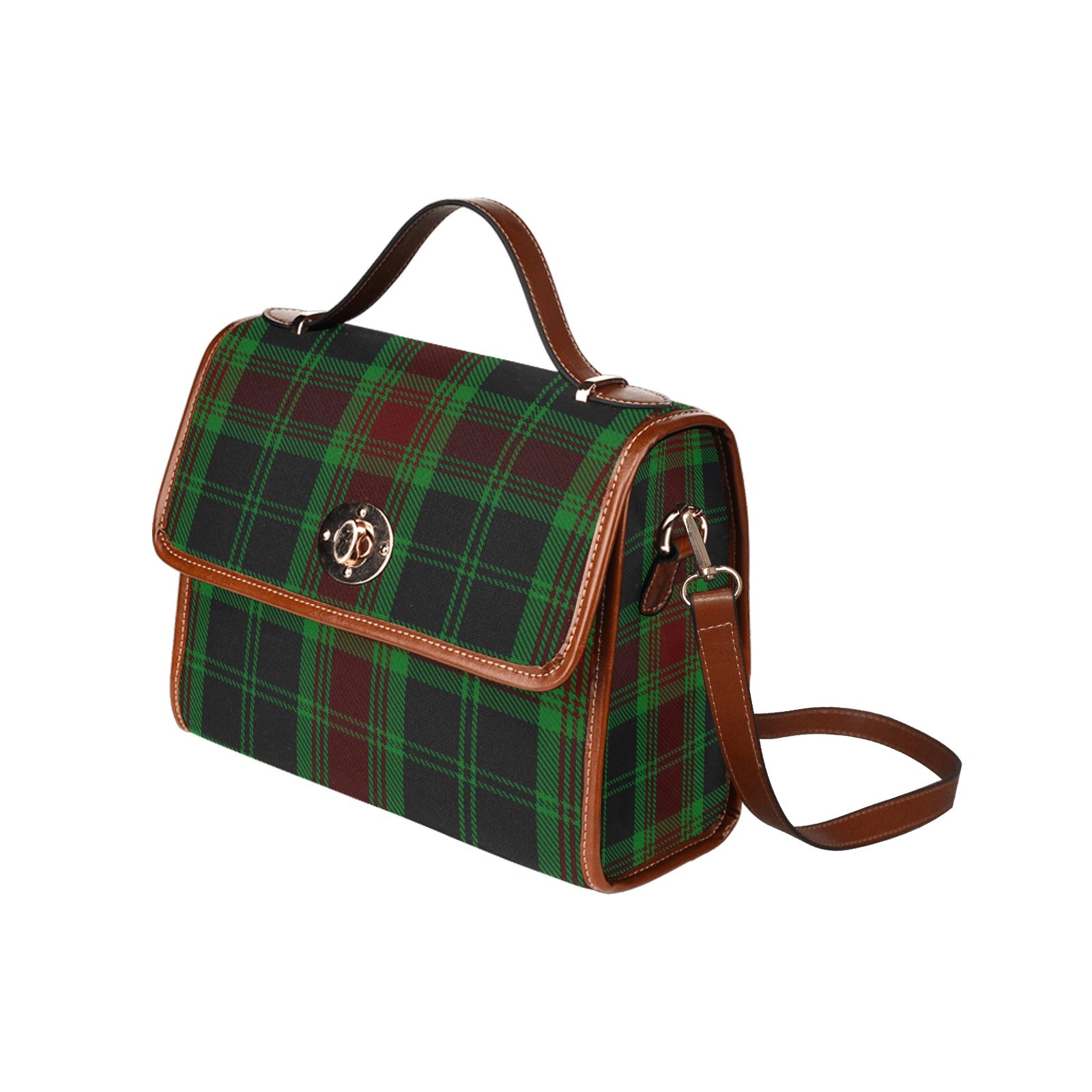 Irish County Carlow Tartan Canvas Handbag