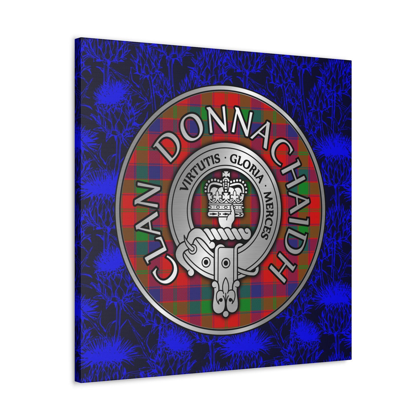 Clan Donnachaidh | Robertson Crest & Tartan Canvas Gallery Wraps