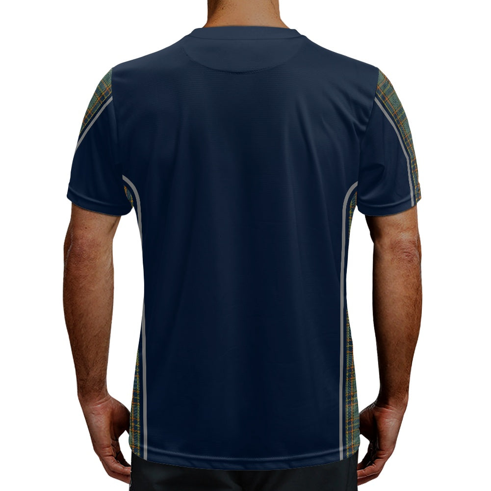 Irish County Antrim Tartan Strip Football Shirt
