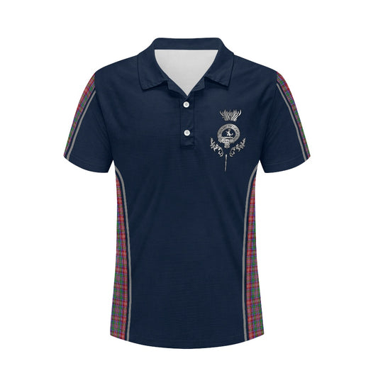 Clan MacIntosh Crest with Ritchie Tartan Polo