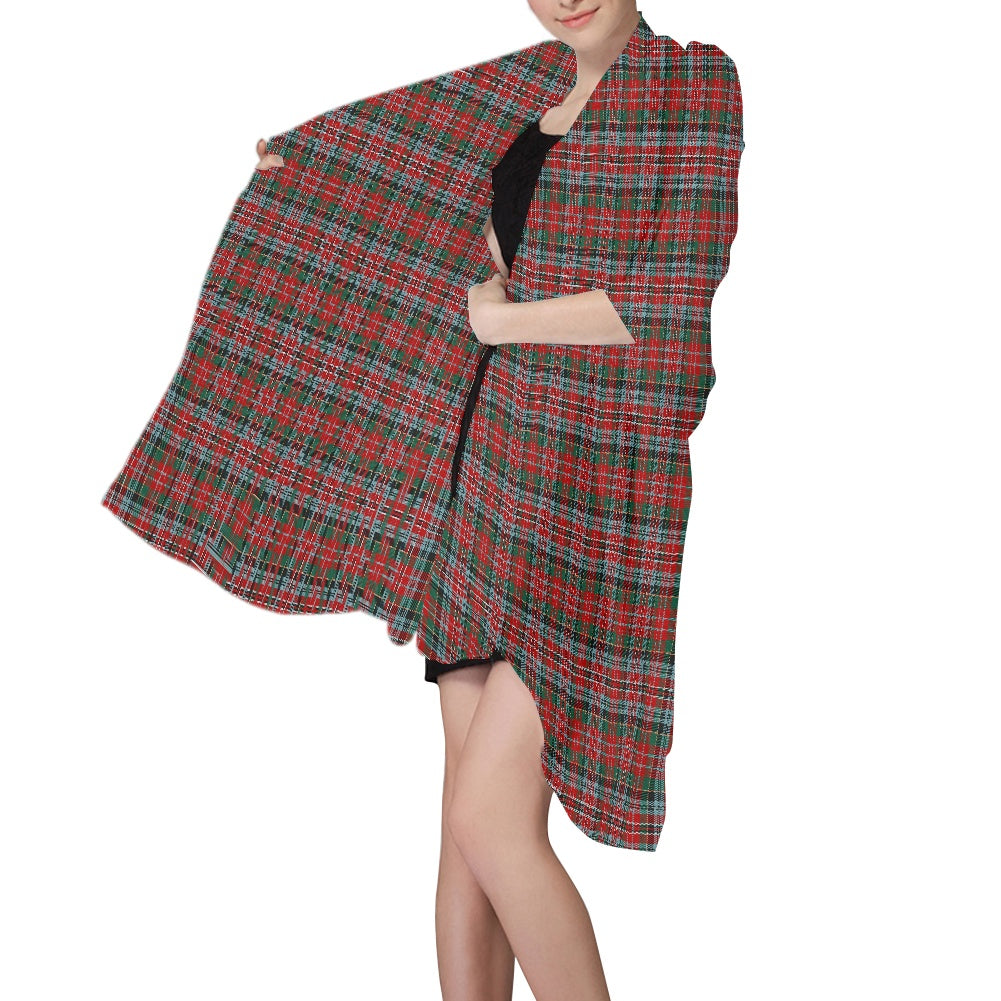 Clan MacPherson 5 Ancient Tartan Chiffon Scarf