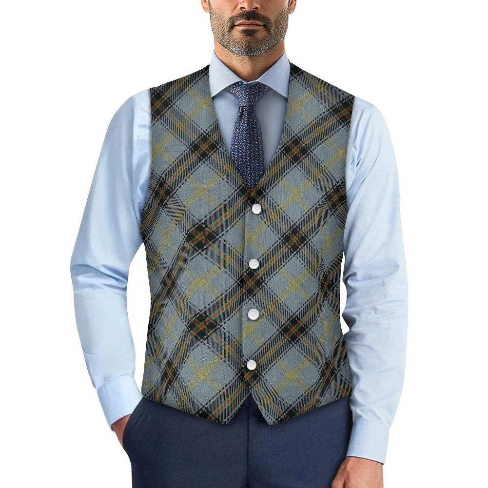 Clan Bell Tartan Bias Suit vest jacket