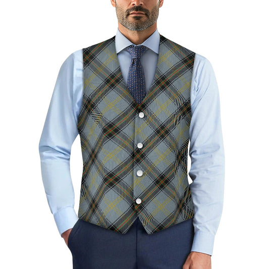 Clan Bell Tartan Bias Suit vest jacket
