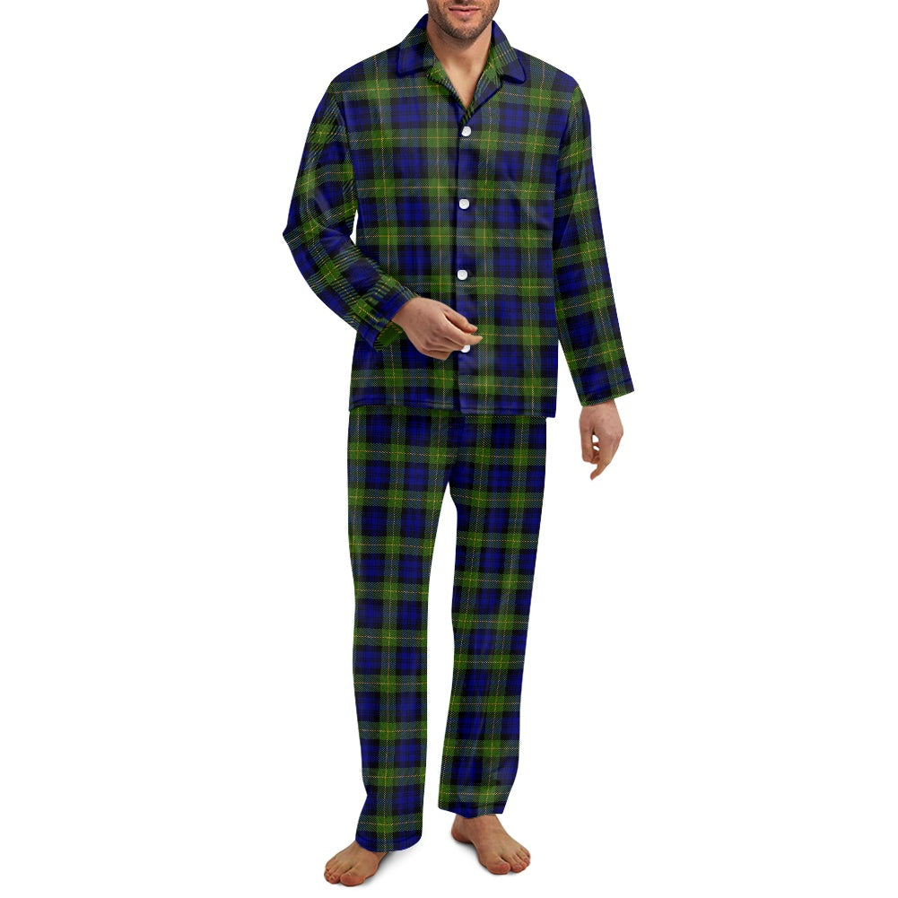 Gordon Highlanders Tartan Men's button pajamas