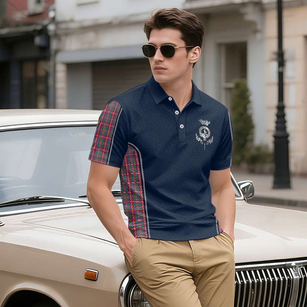 Clan MacIntosh Crest with Ritchie Tartan Polo