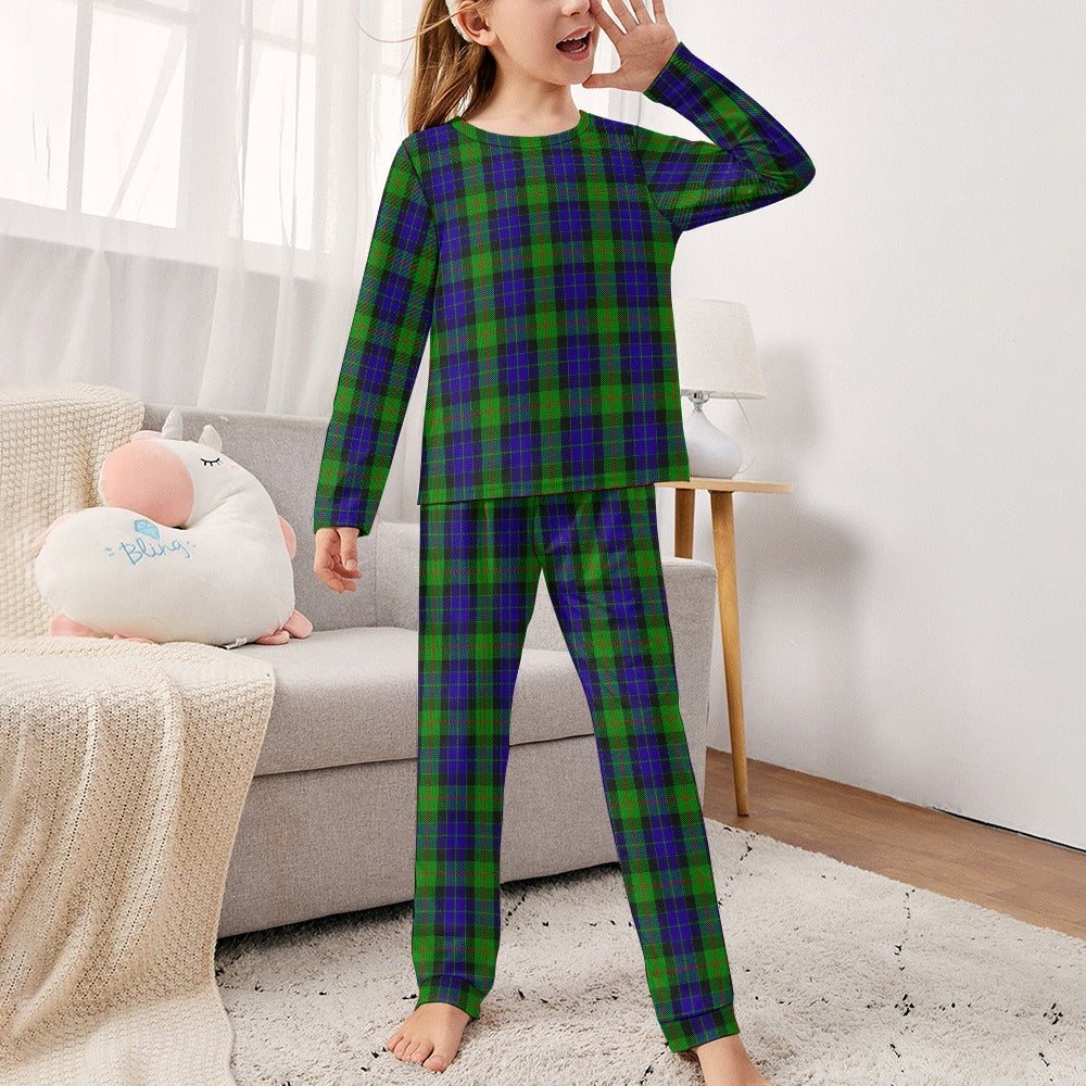 Clan Gunn Tartan Girl's Pajama suit