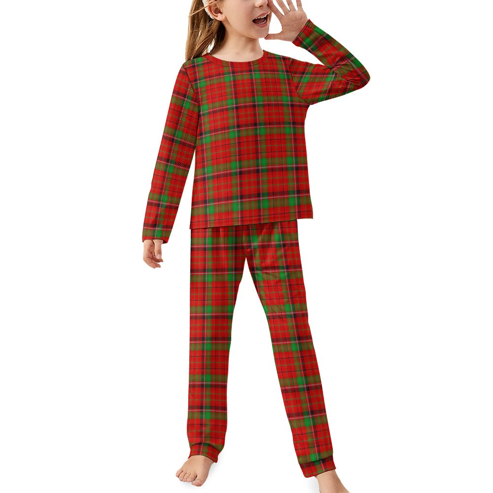 Clan Nicholson Tartan Girl's Pajama suit