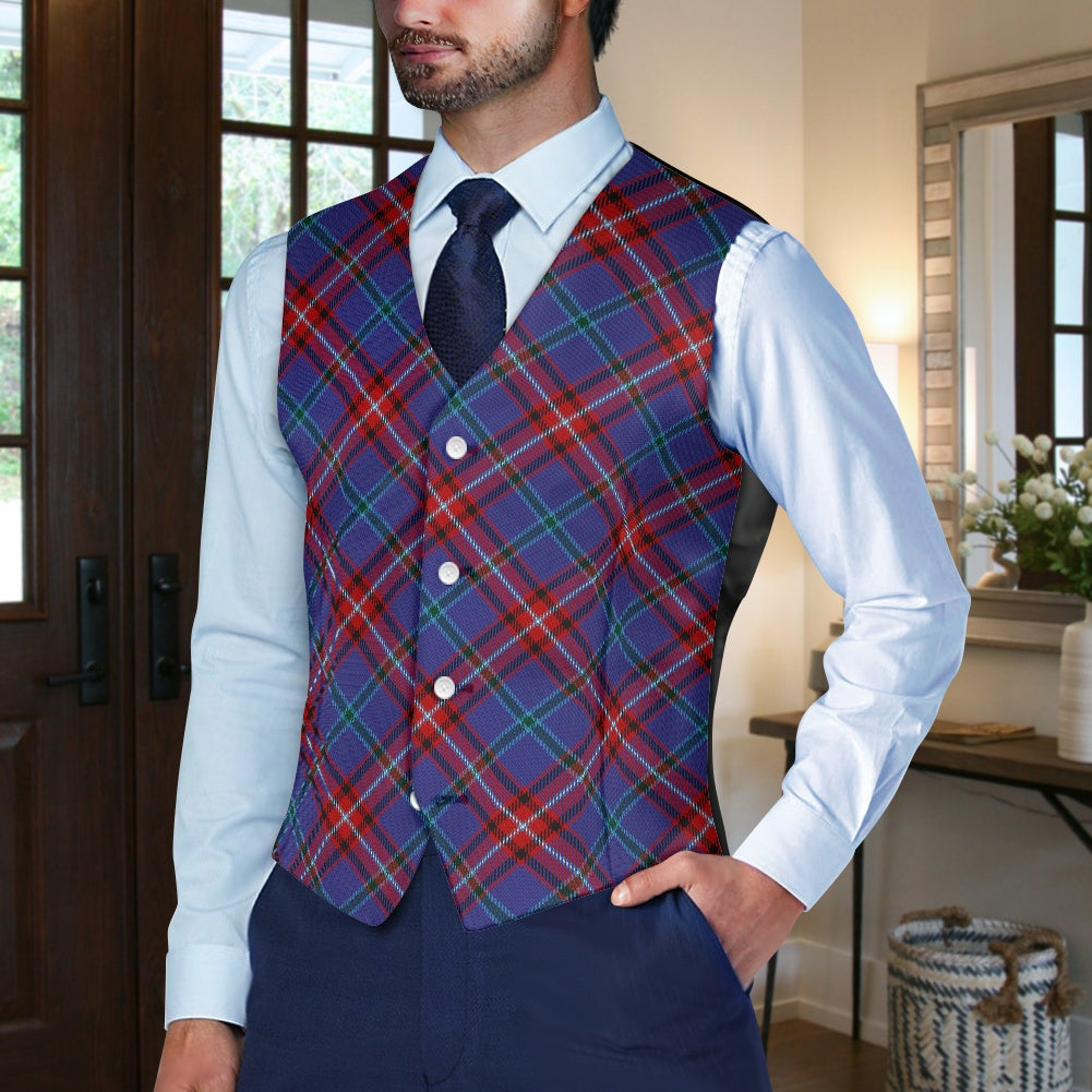 Clan Glenn Tartan Bias Suit vest jacket