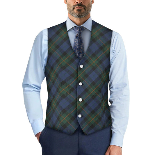Clan Gunn Ancient Tartan Bias Suit vest jacket