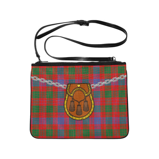 Clan Ross Tartan Kilt Clutch Bag