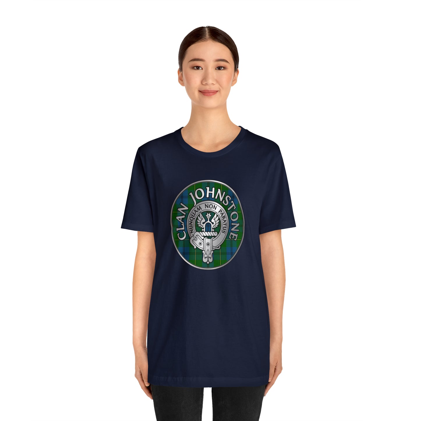 Clan Johnstone Crest & Tartan | Unisex T-Shirt