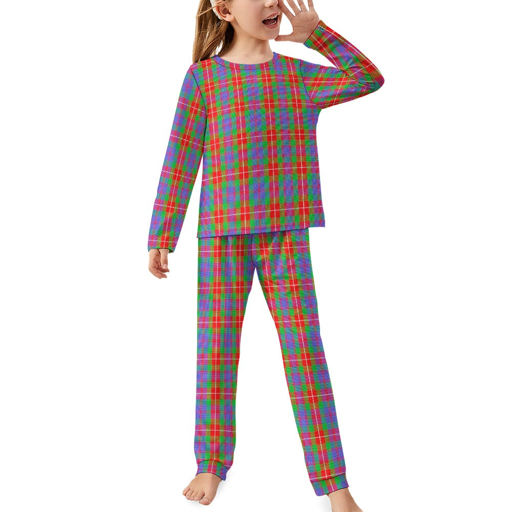 Clan Fraser Tartan Girl's Pajama suit