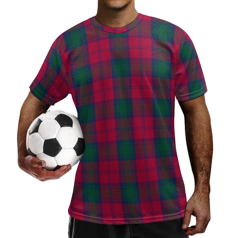 Clan Lindsay Tartan Football Shirt white