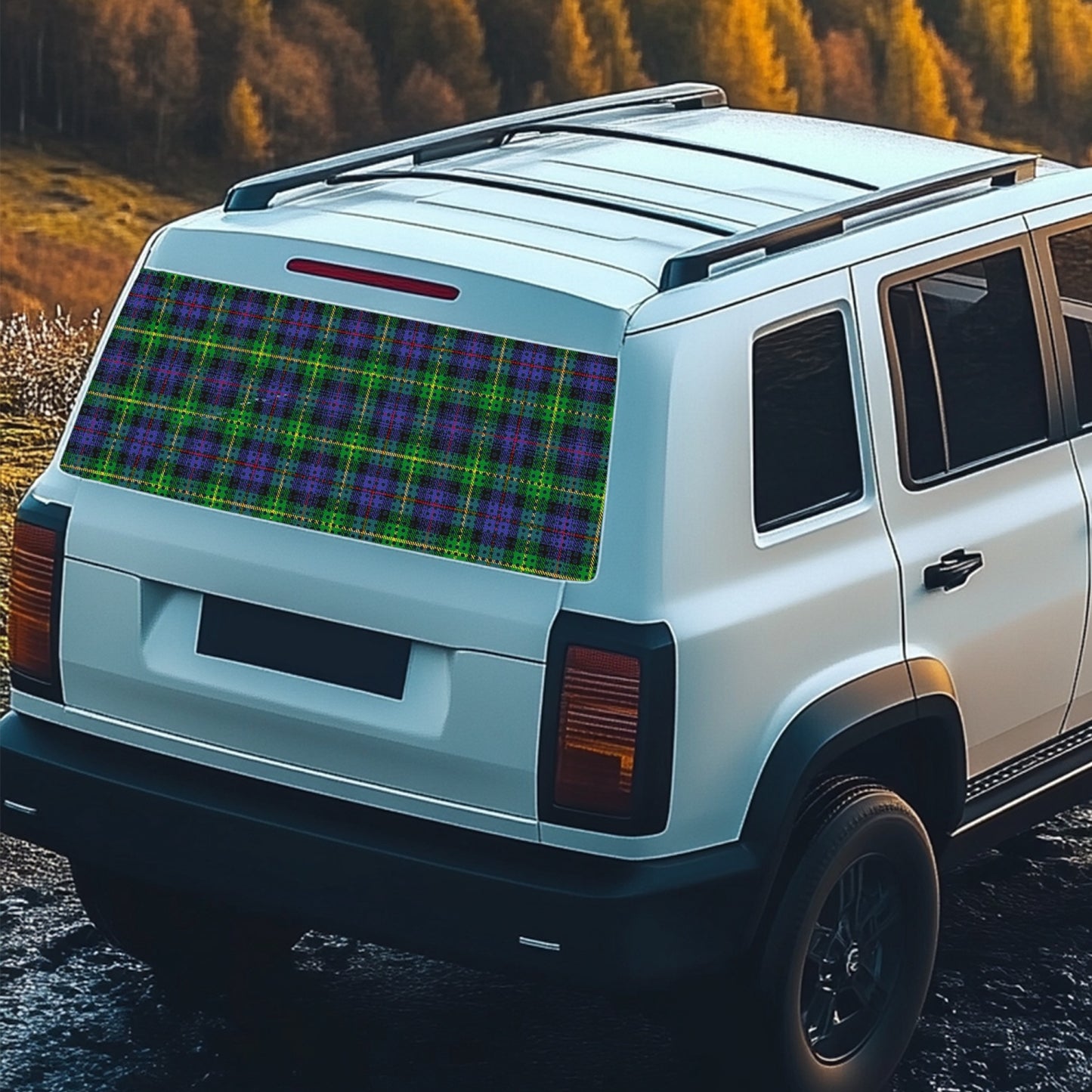 Clan Farquharson Tartan Rear Window Decal