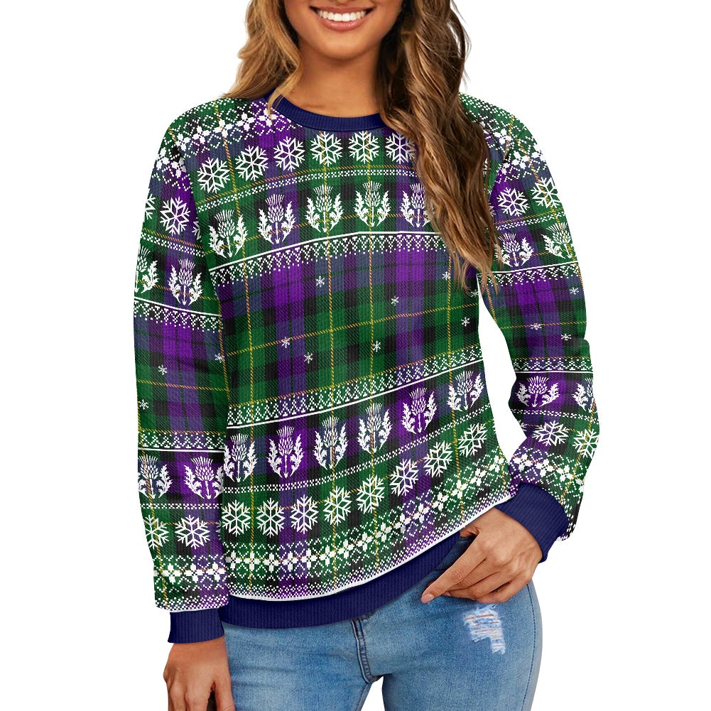 Clan Abercrombie Tartan Christmas Ugly Sweater