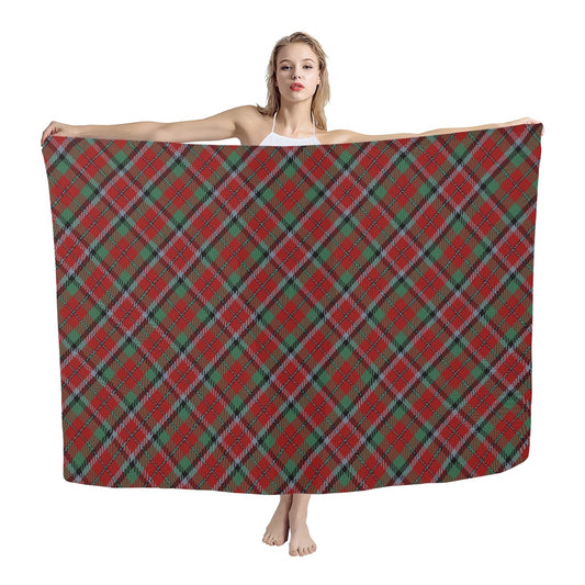 Clan Graham Red Tartan Chiffon Scarf