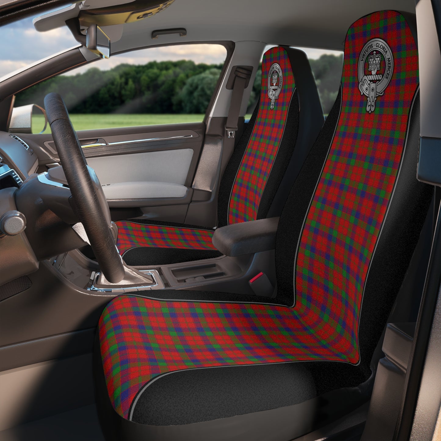 Clan Donnachaidh | Robertson Crest & Tartan Car Seat Covers