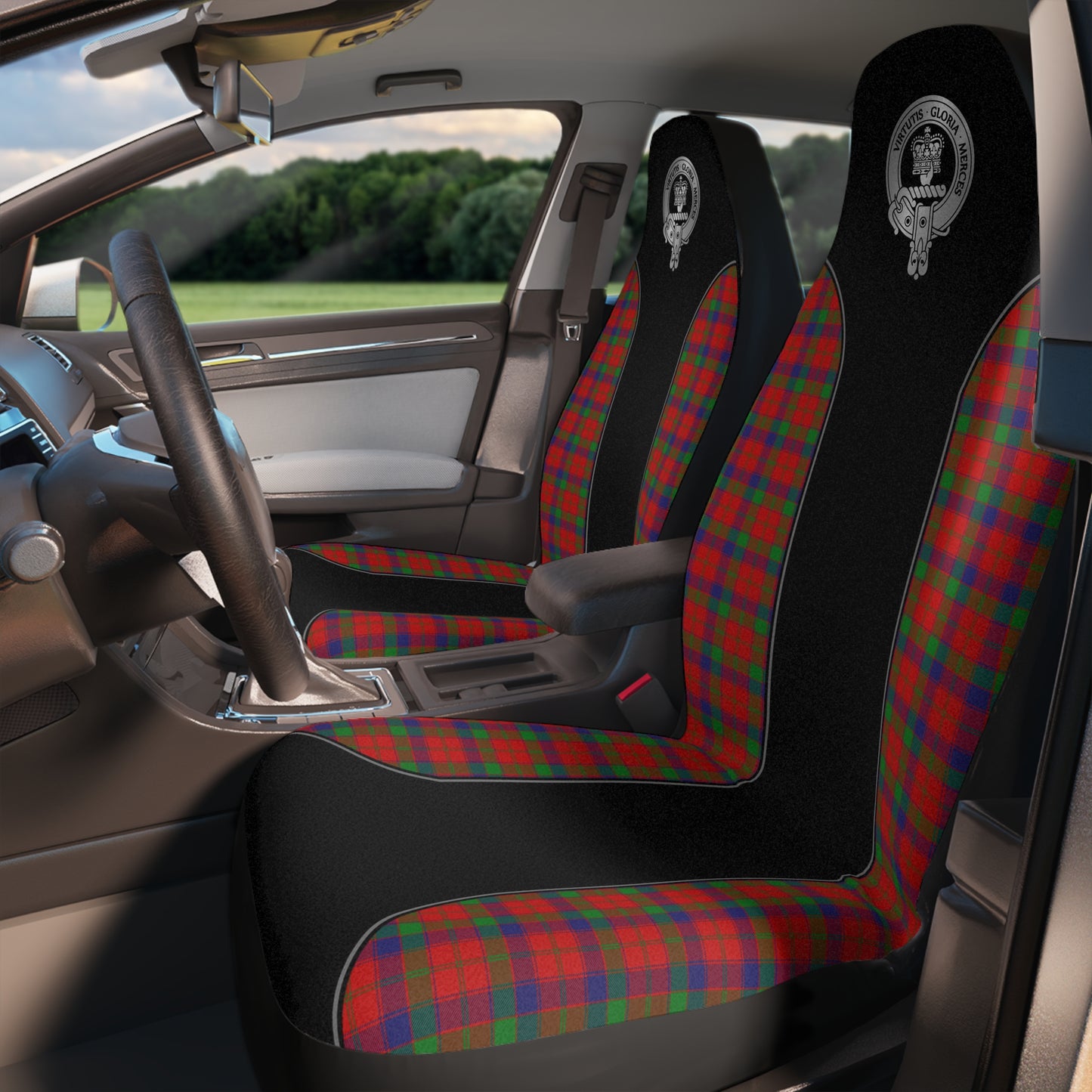 Clan Donnachaidh | Robertson Crest & Tartan Car Seat Covers