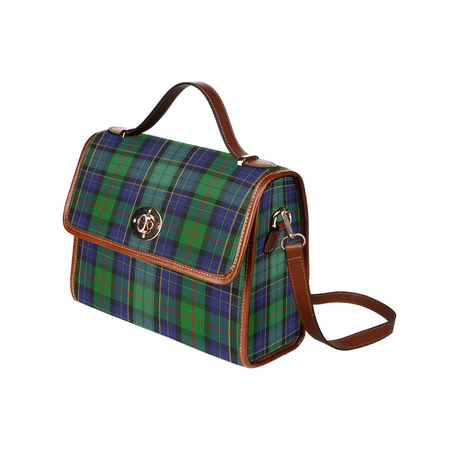 Irish County Leinster Tartan Canvas Handbag