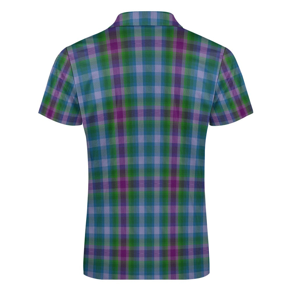 US State - Virginia Tartan Short sleeve polo shirt