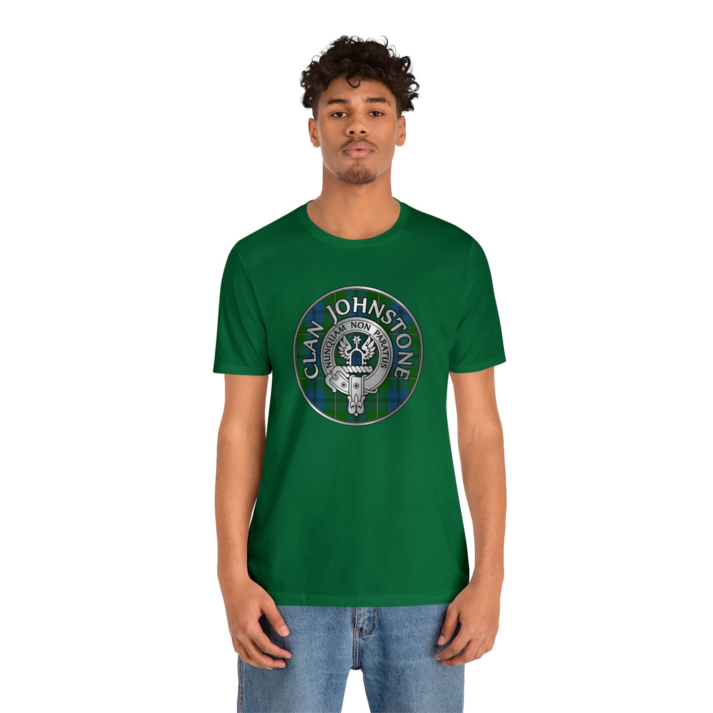 Clan Johnstone Crest & Tartan | Unisex T-Shirt