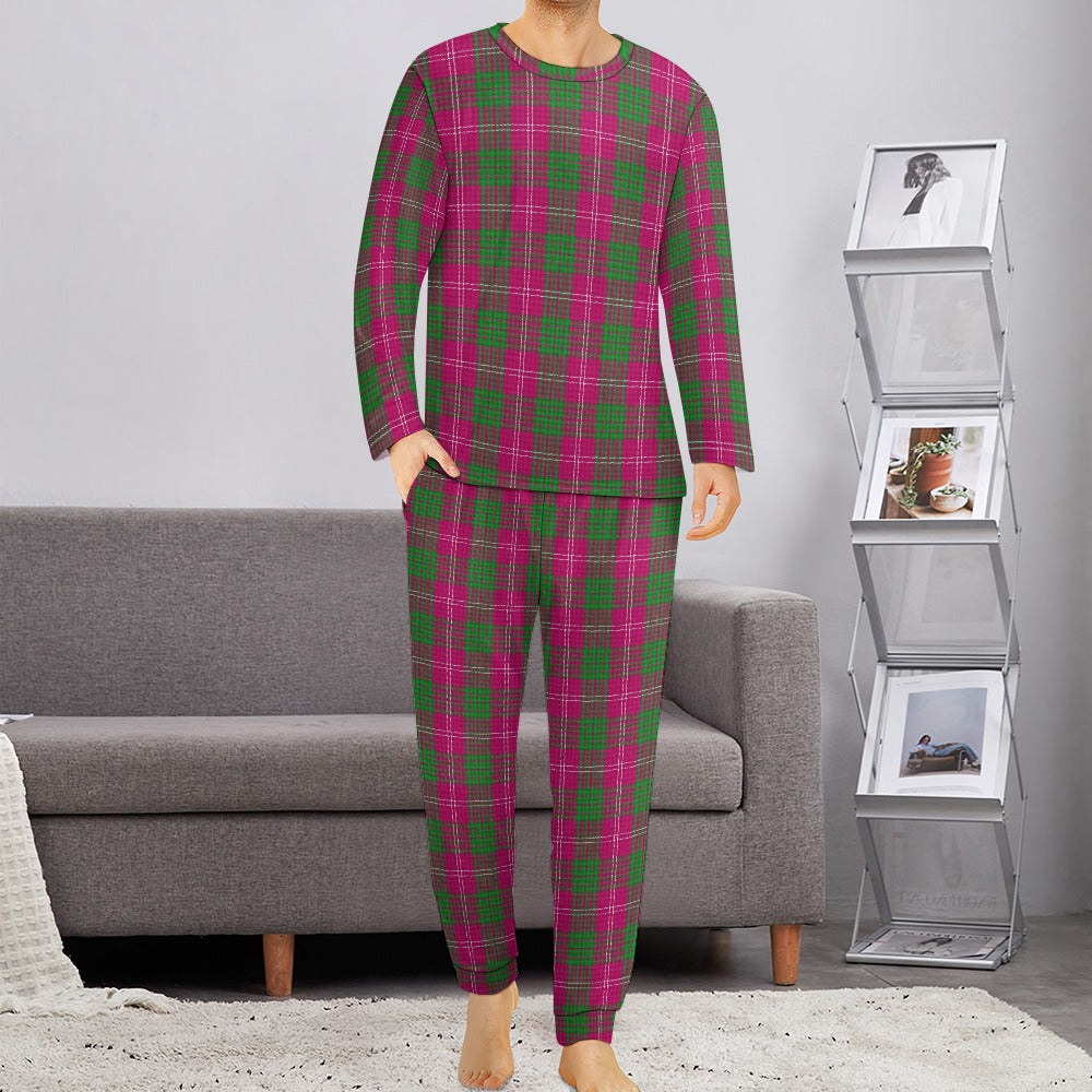 Clan Crawford Tartan Men's Pajama suit