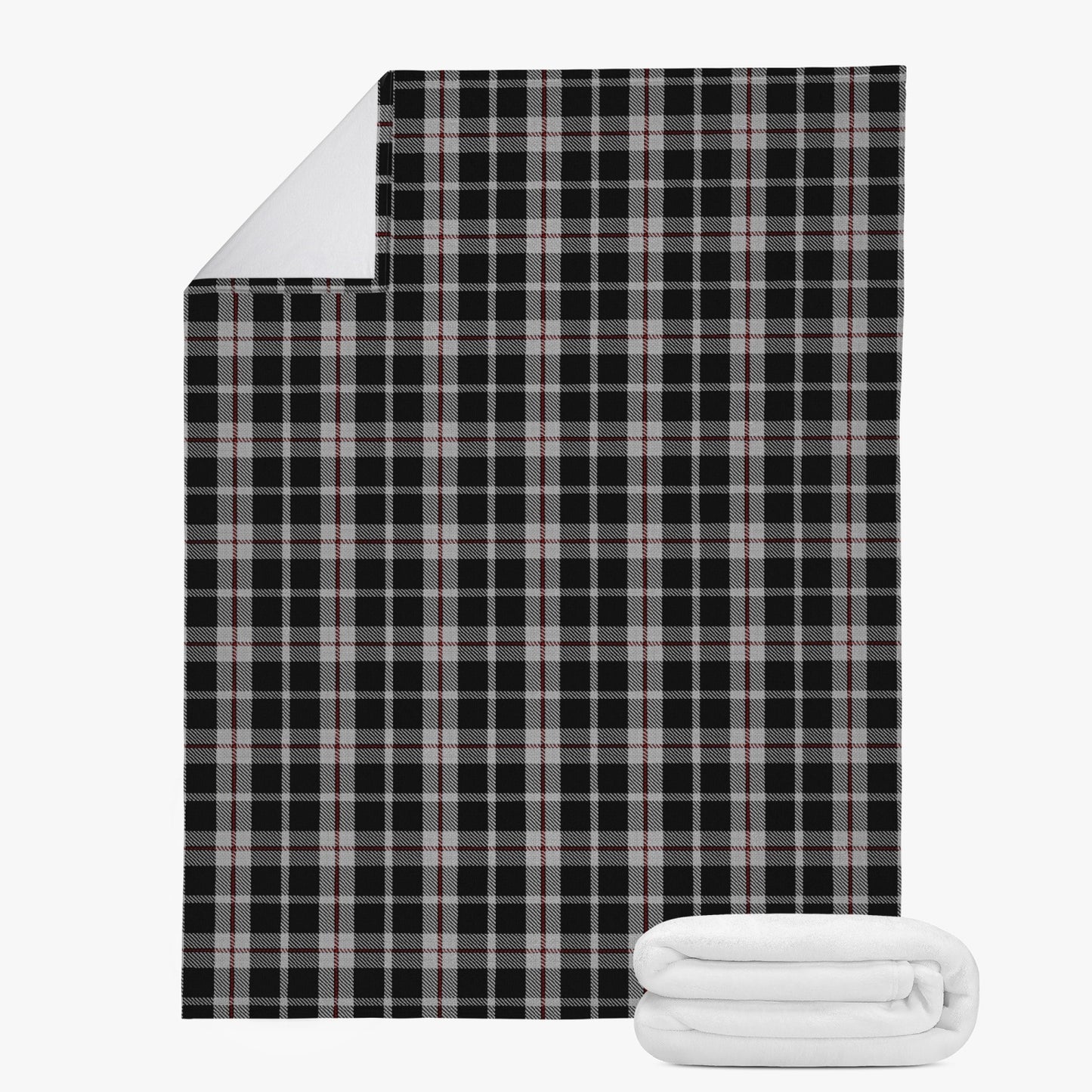 Cornish St Piran Tartan Fleece Blanket