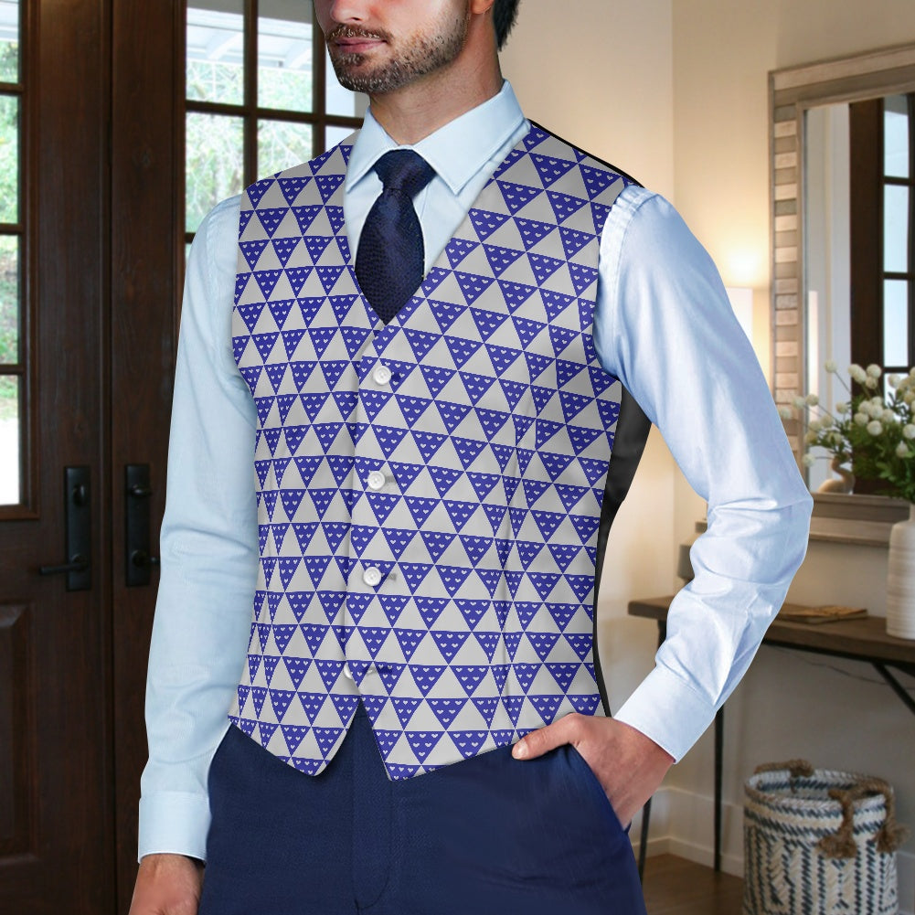 Wagara - Uroko Blue Suit vest jacket