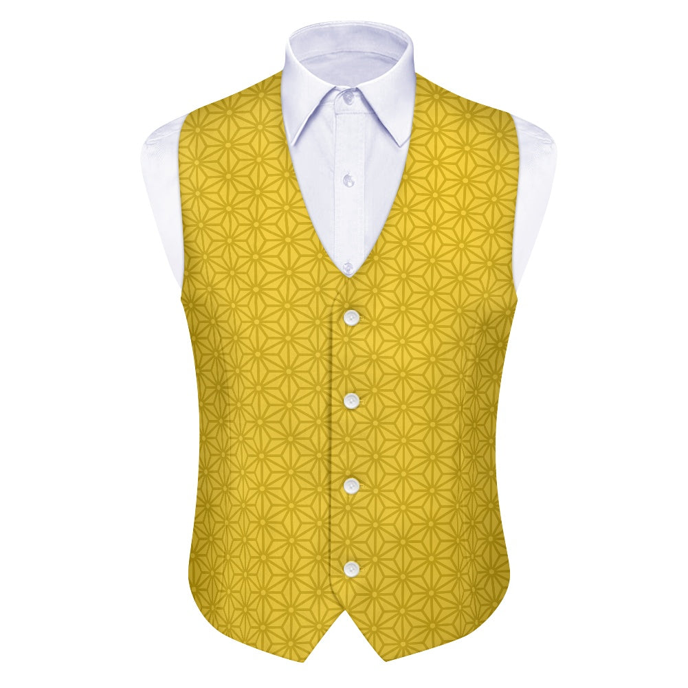 Wagara - Asanoha Gold Suit vest jacket