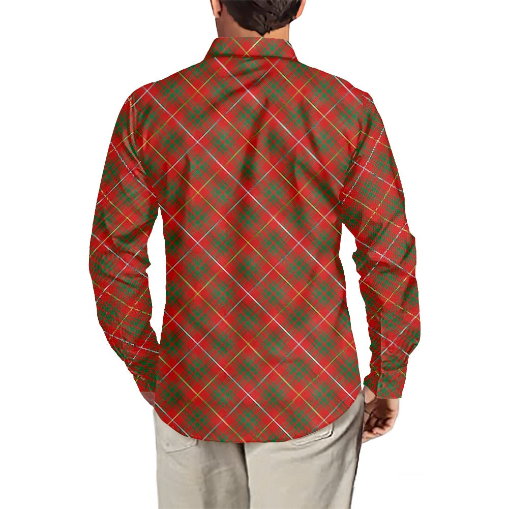 Clan Bruce Tartan long-sleeved shirt