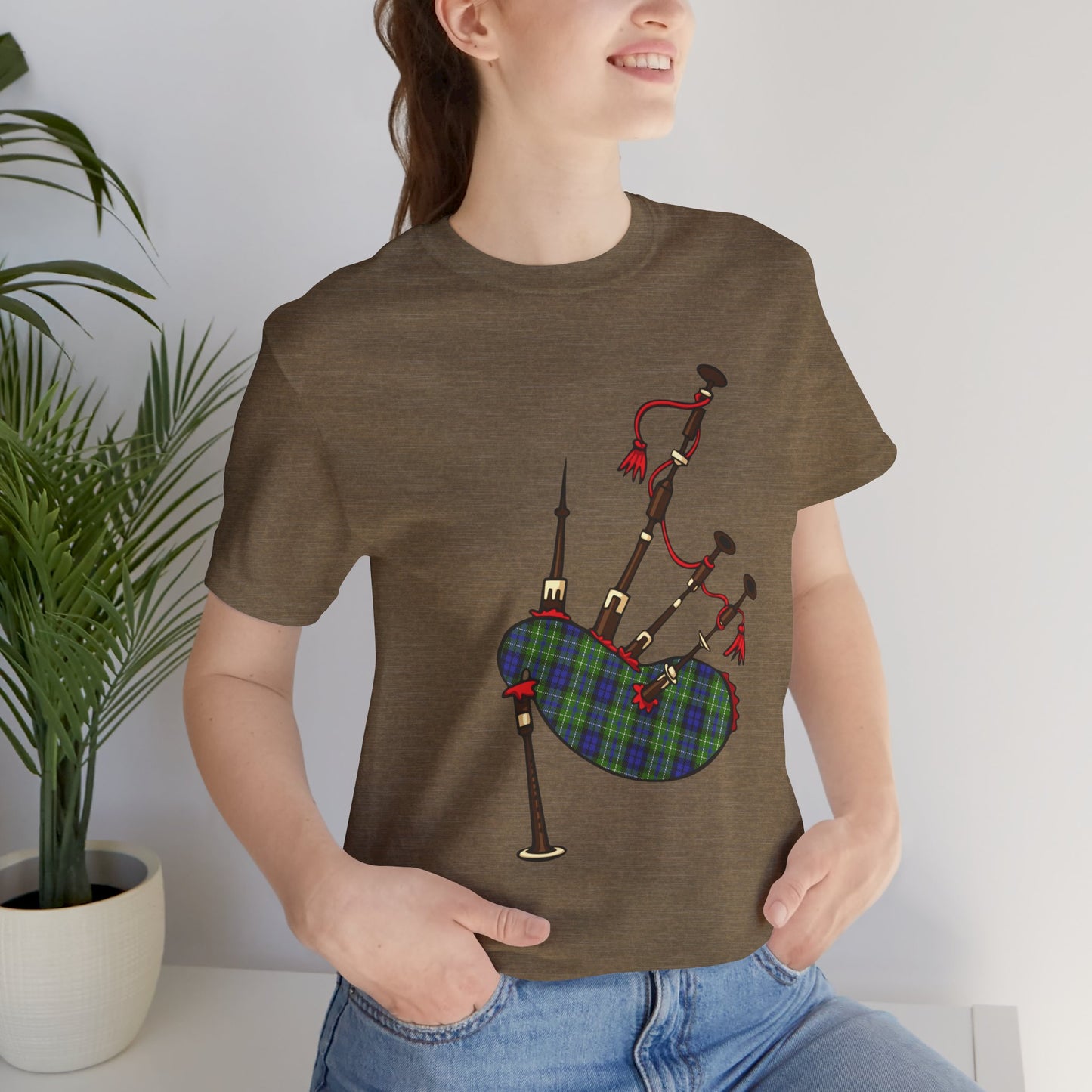 Clan MacNeill of Gigha Tartan Bagpipes | Unisex T-Shirt