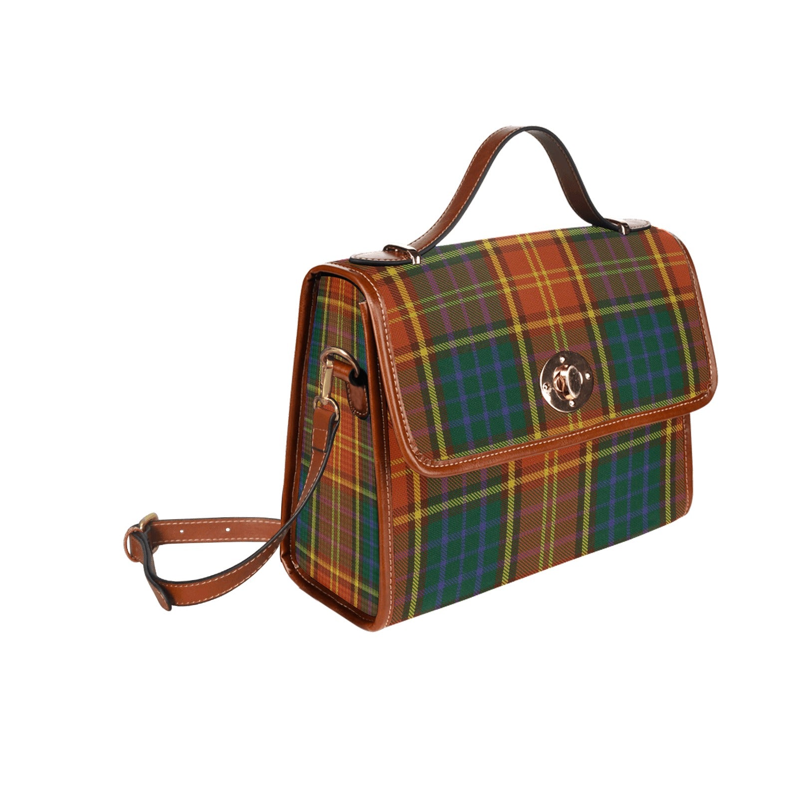 Irish County Roscommon Tartan Canvas Handbag