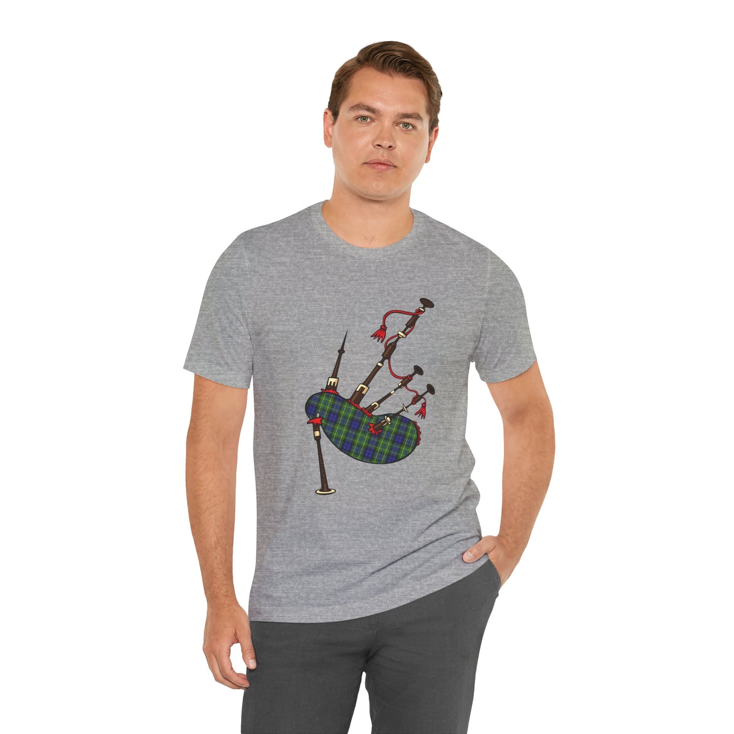 Clan MacNeill of Gigha Tartan Bagpipes | Unisex T-Shirt