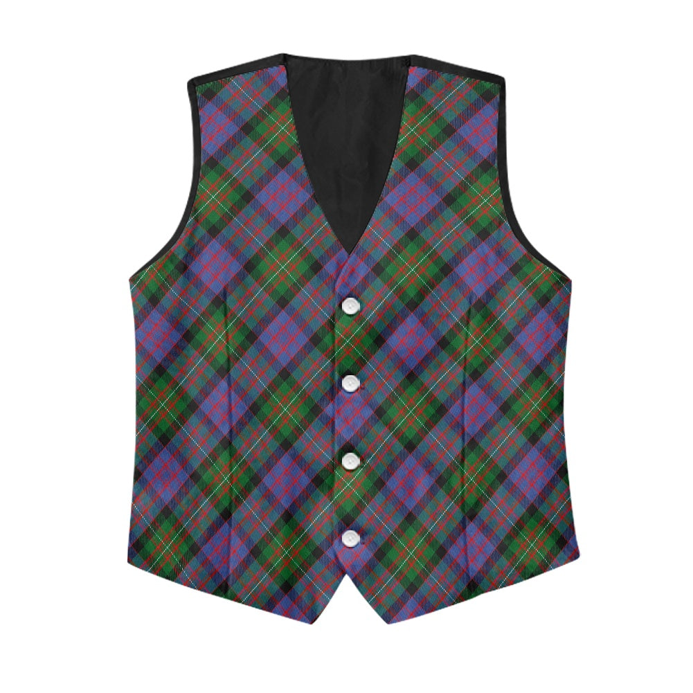 Clan MacDonnell of Glengarry Tartan Bias Suit vest jacket