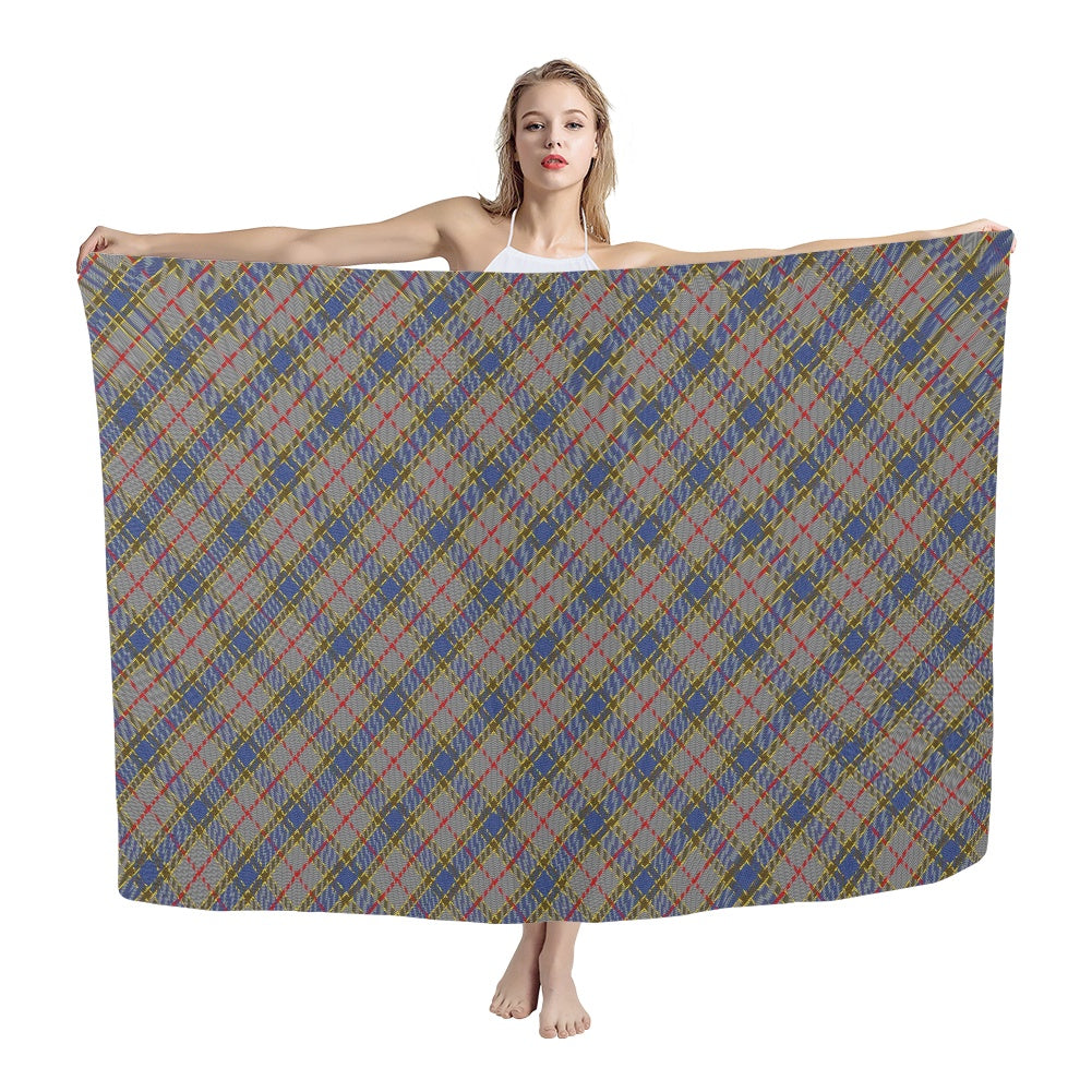 Clan Balfour Tartan Bias Chiffon Scarf