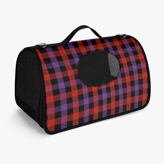 Clan Brown Tartan Pet Carrier Bag