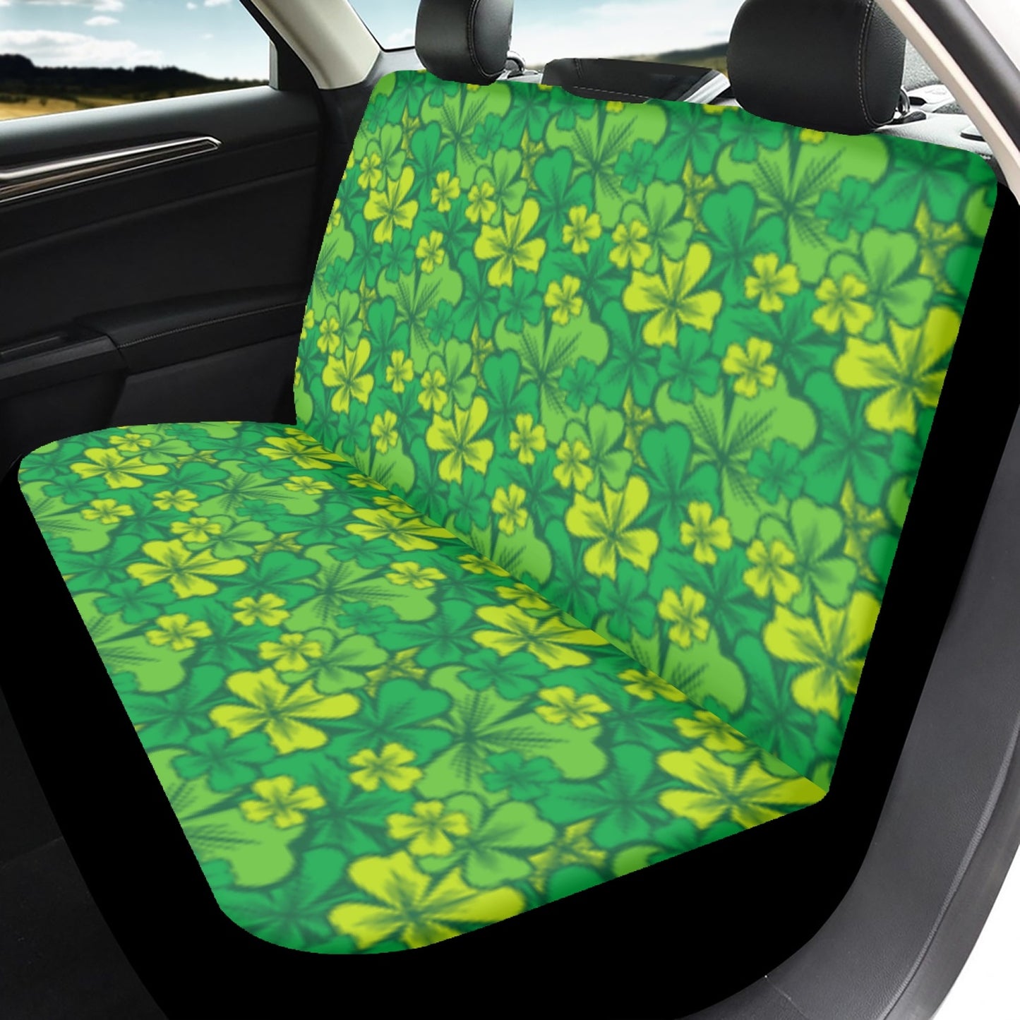 Irish Shamrock Car Seat Covers - 3Pcs