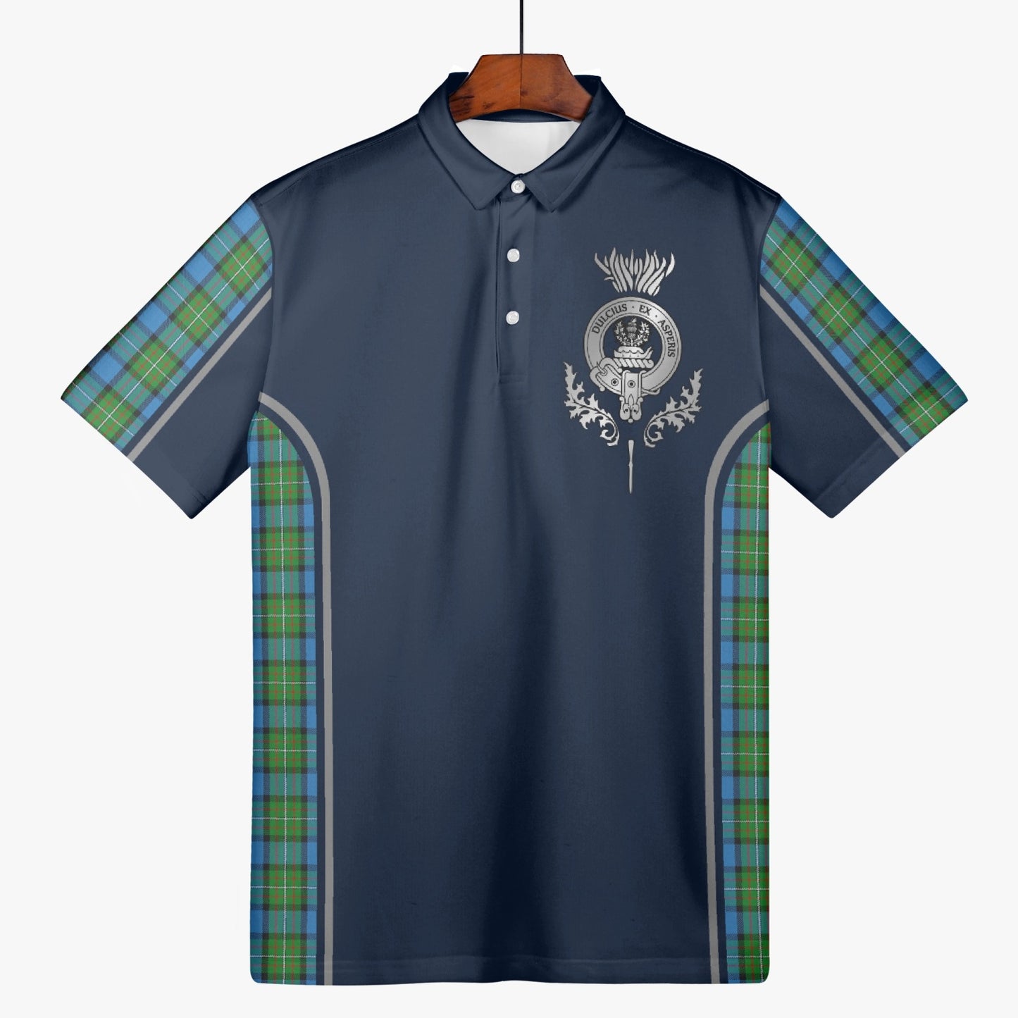 Clan Fergusson Crest & Tartan Polo Shirt